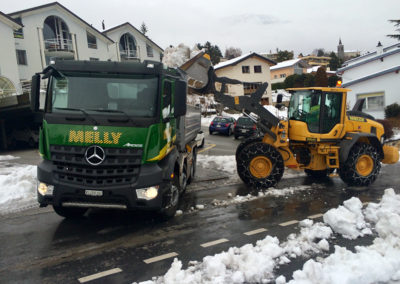 Déblaiement neige et salage routier - Melly Constructions SA