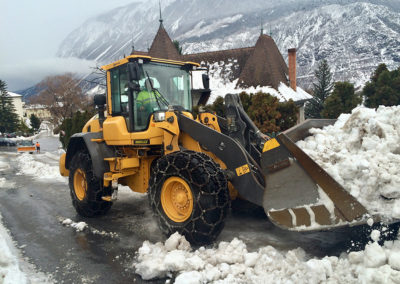 Déblaiement neige et salage routier - Melly Constructions SA