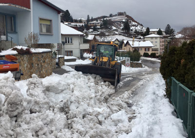 Déblaiement neige et salage routier - Melly Constructions SA