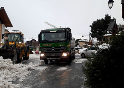 Déblaiement neige et salage routier - Melly Constructions SA